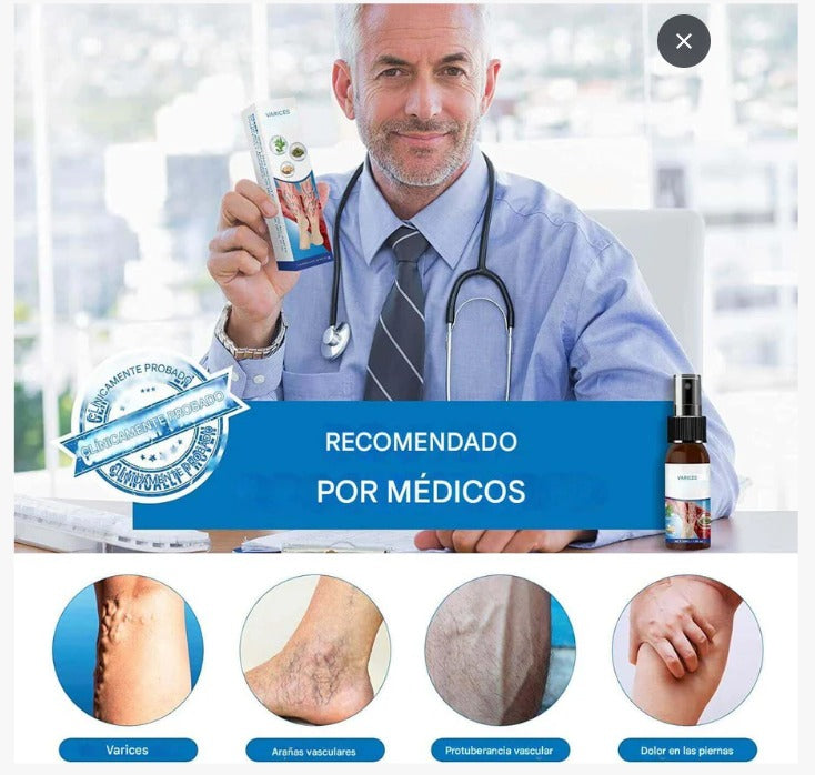 ¡Dile adiós a las venas varicosas y recupera tu bienestar!  PROMO PAGA 1 LLEVA 2