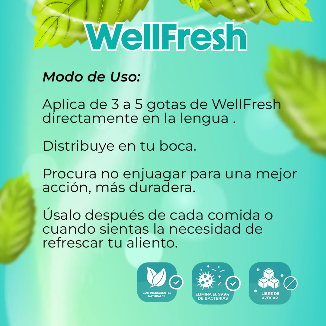 Well Fresh - Adiós al mal aliento en segundos PROMO 2 * 1